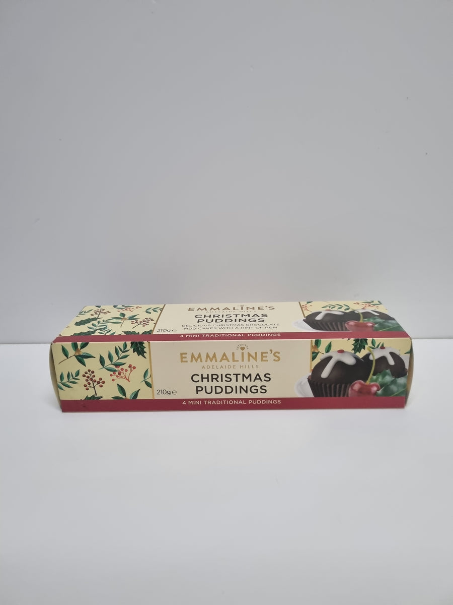 Emmalines Chocolate Christmas pudding (4 pack) Fruitique Essendon North