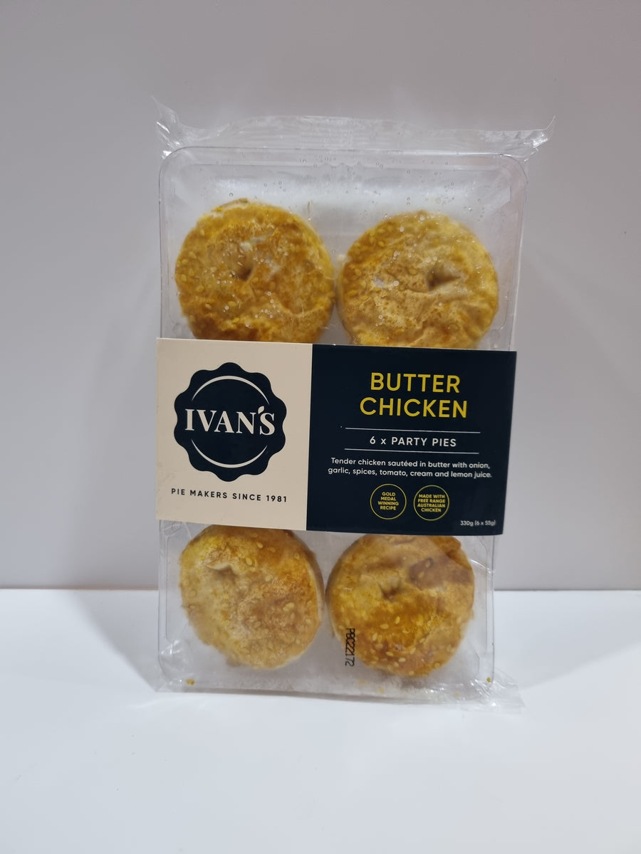 Ivan's Pies Butter Chicken (6 pack) Fruitique Essendon North