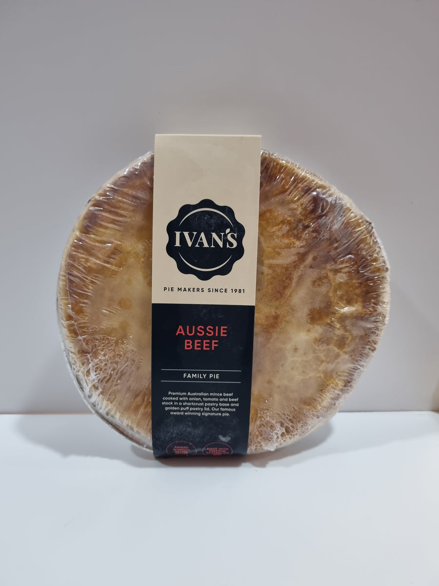 Ivan's Pies Aussie Beef (Family Pie) Fruitique Essendon North