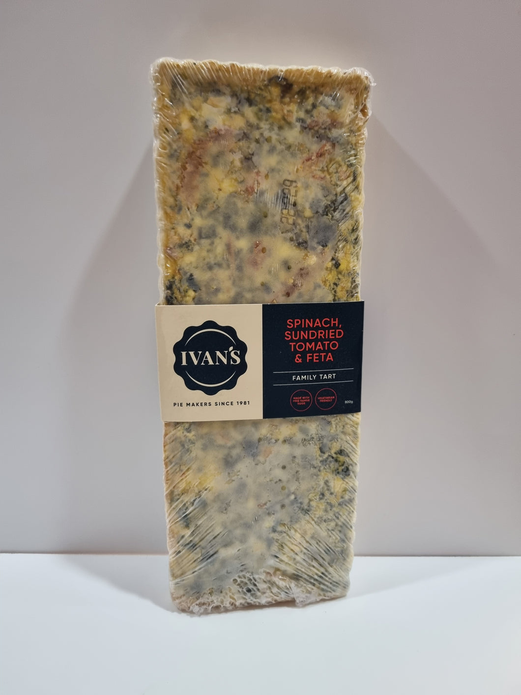 Ivan's- Spinach,Sundried Tomato & Fetta Family Tart